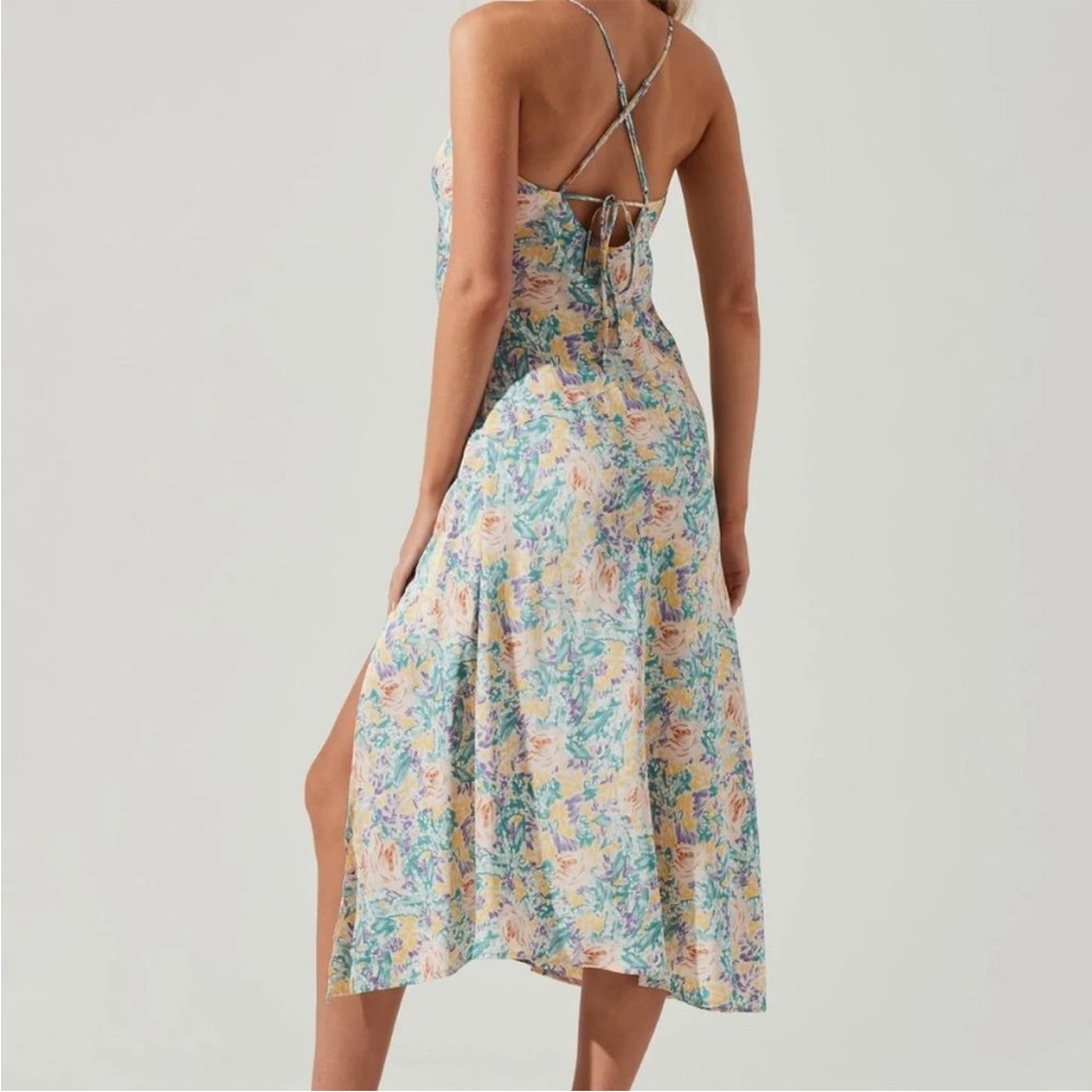 Floral Strappy Back Dress